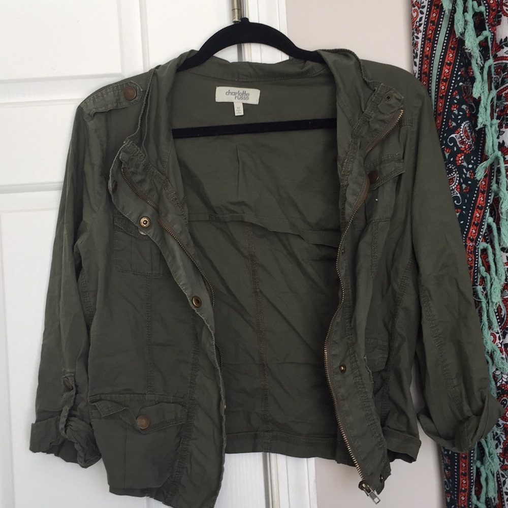 Army green jacket